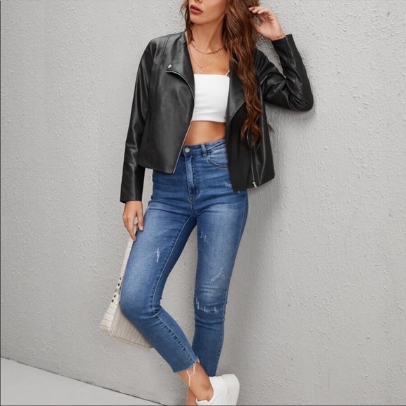 NWT chic moto jacket multiple sizes - Picture 2 of 5